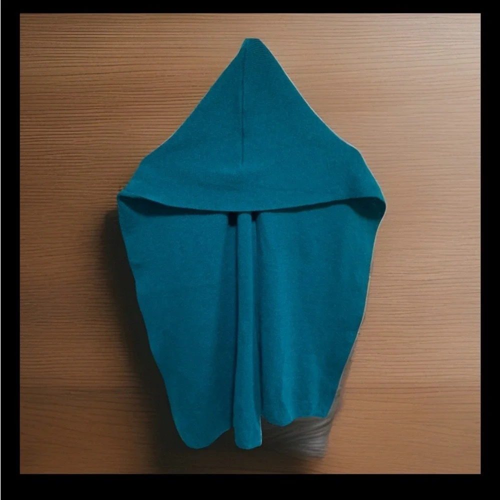 Totes Women's Rectangle Head Scarf Snood Teal Blue 16.5